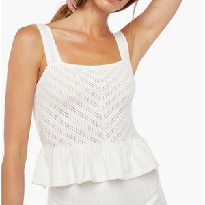 NWT JUSTFAB Sweater Peplum Top